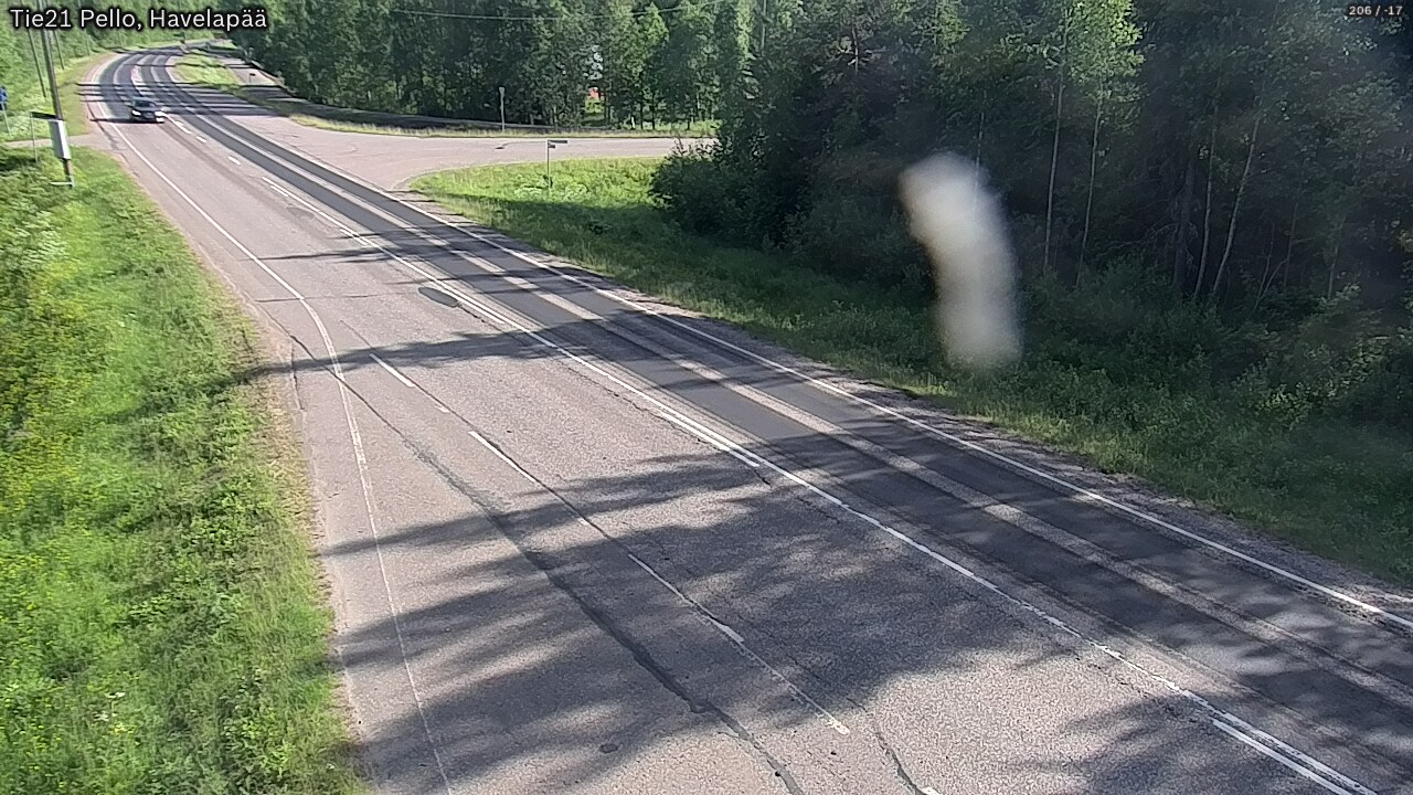 Weather Camera Image Väg 21 Pello, Havelanpää, Pello, Lappi