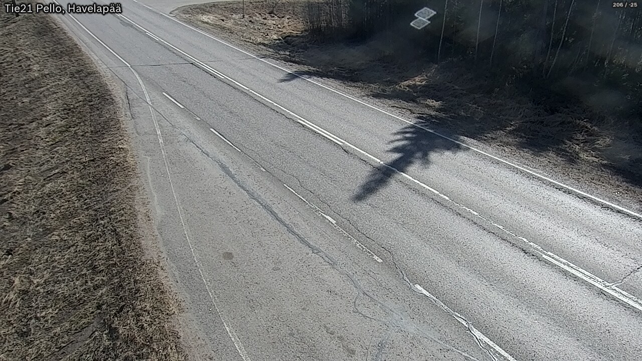 Weather Camera Image Väg 21 Pello, Havelanpää, Pello, Lappi