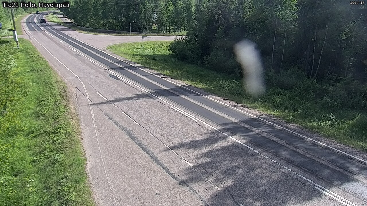 Weather Camera Image Väg 21 Pello, Havelanpää, Pello, Lappi