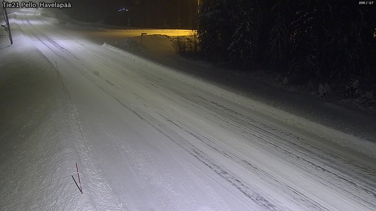 Weather Camera Image Road 21 Pello, Havelanpää, Pello, Lappi