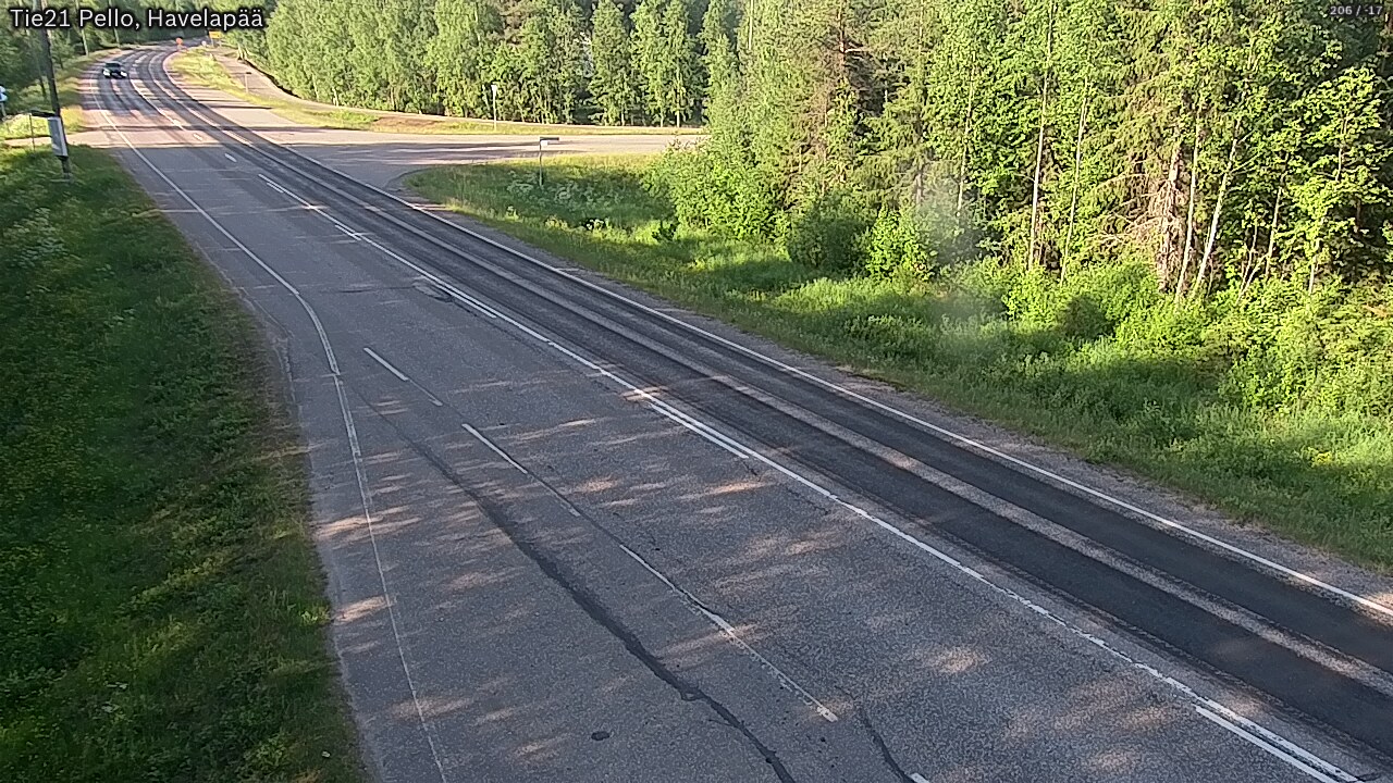 Weather Camera Image Väg 21 Pello, Havelanpää, Pello, Lappi