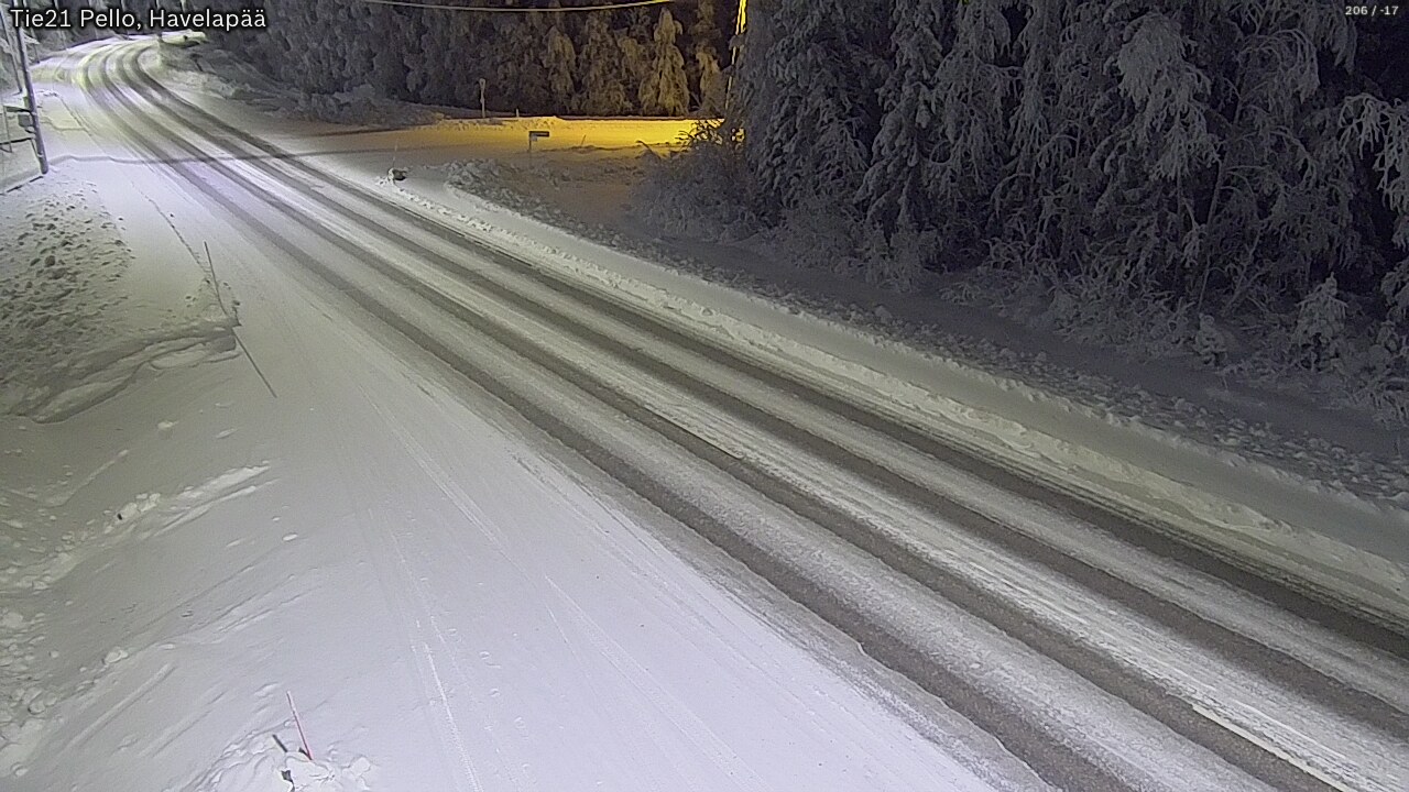 Kelikamerat Kuva Tie 21 Pello, Havelanpää, Pello, Lappi