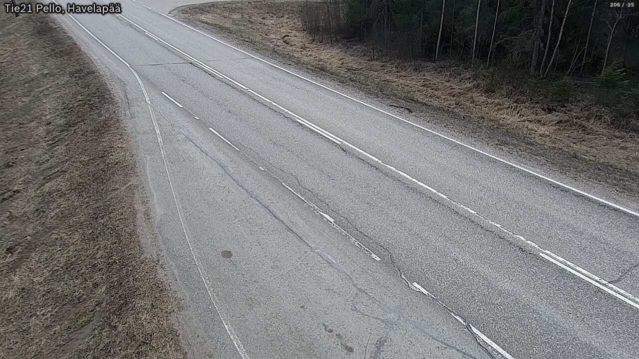Weather Camera Image Väg 21 Pello, Havelanpää, Pello, Lappi