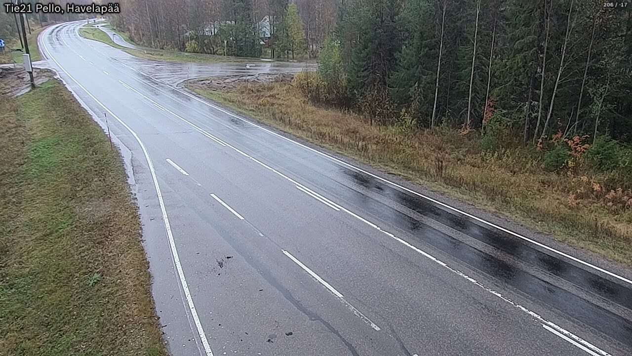 Weather Camera Image Road 21 Pello, Havelanpää, Pello, Lappi