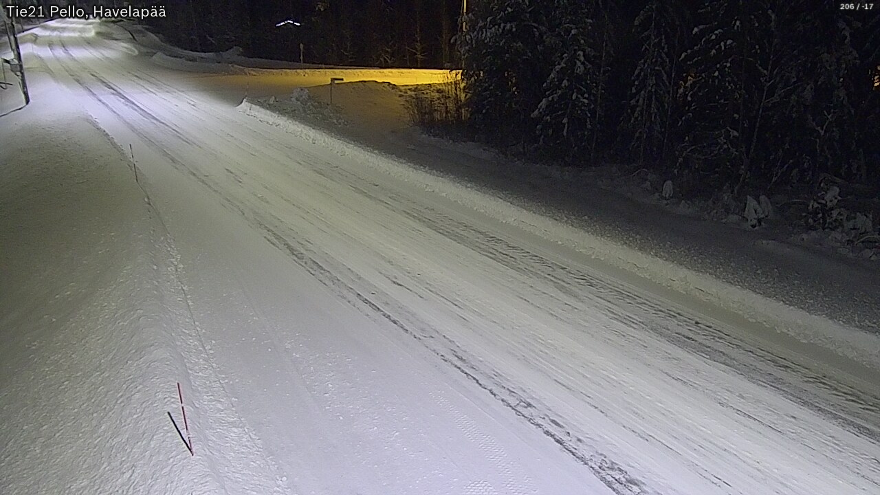 Weather Camera Image Road 21 Pello, Havelanpää, Pello, Lappi