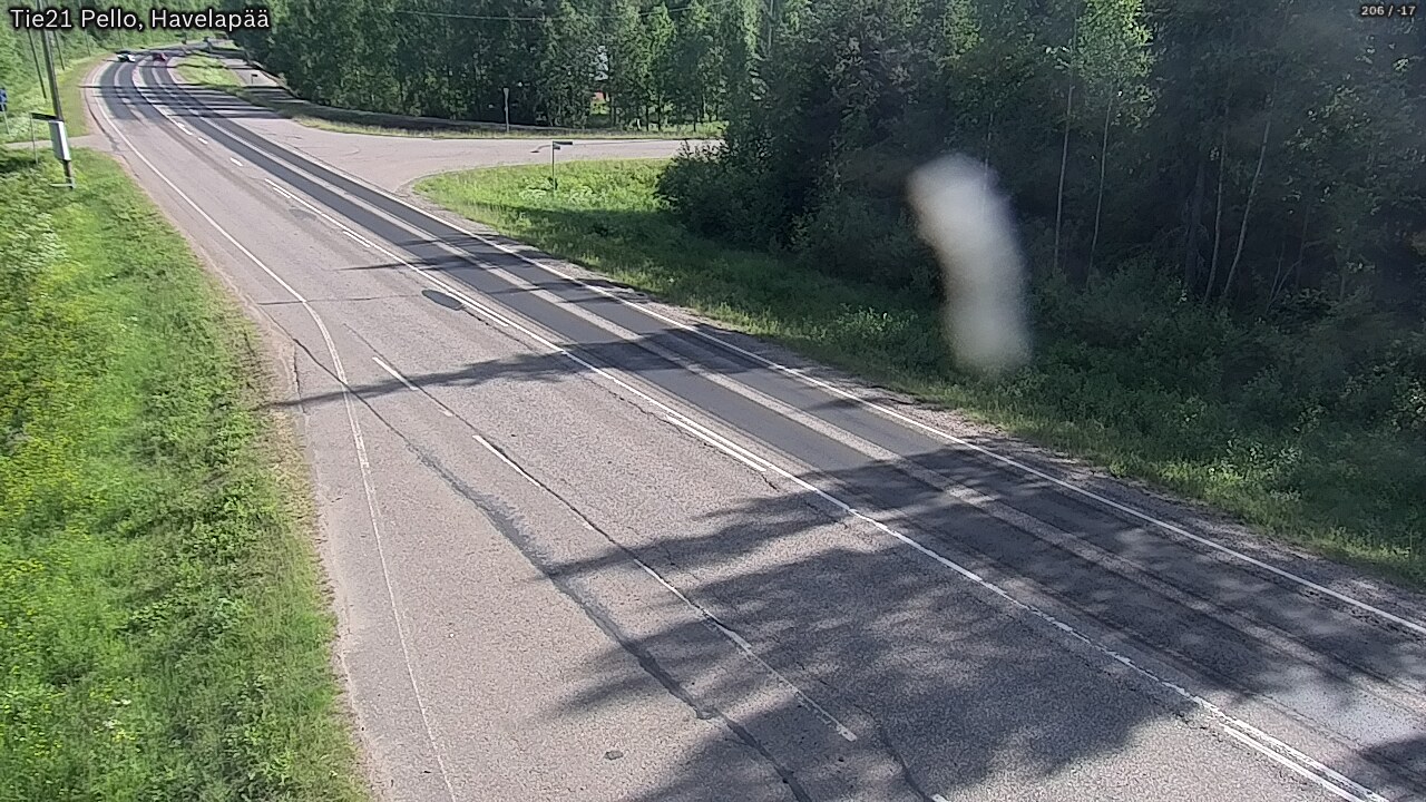 Weather Camera Image Väg 21 Pello, Havelanpää, Pello, Lappi