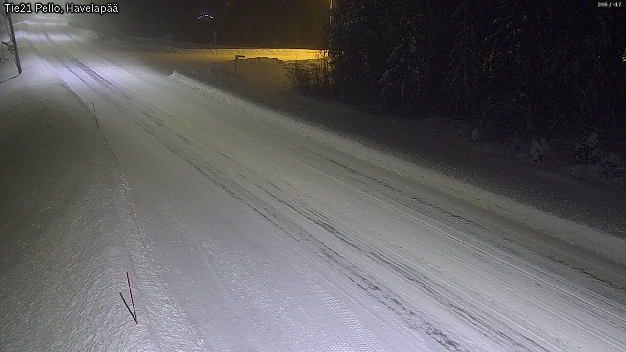 Weather Camera Image Road 21 Pello, Havelanpää, Pello, Lappi