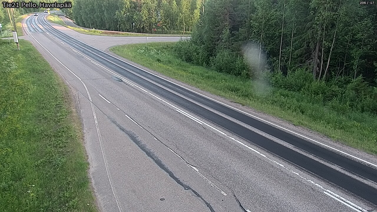 Weather Camera Image Väg 21 Pello, Havelanpää, Pello, Lappi