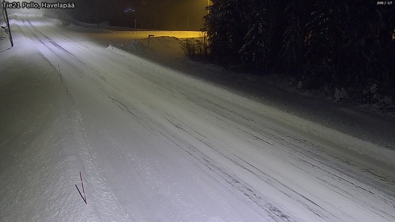 Weather Camera Image Road 21 Pello, Havelanpää, Pello, Lappi