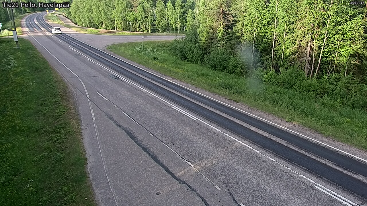 Weather Camera Image Väg 21 Pello, Havelanpää, Pello, Lappi