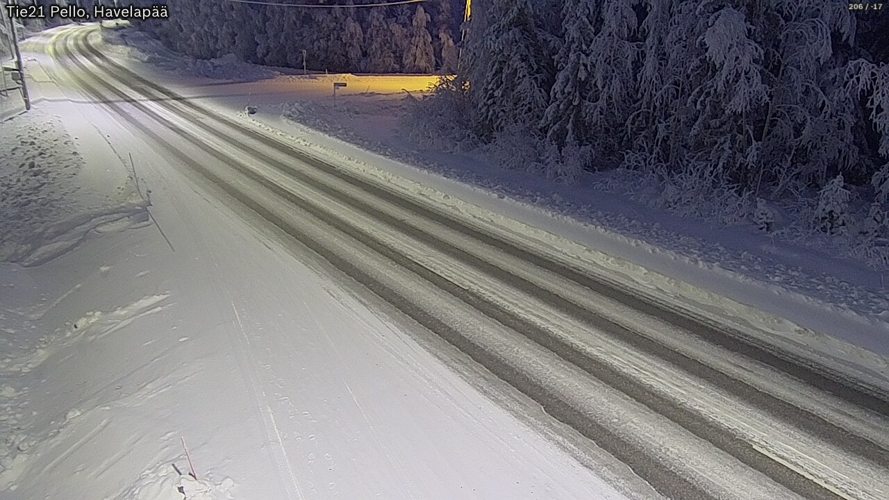 Kelikamerat Kuva Tie 21 Pello, Havelanpää, Pello, Lappi