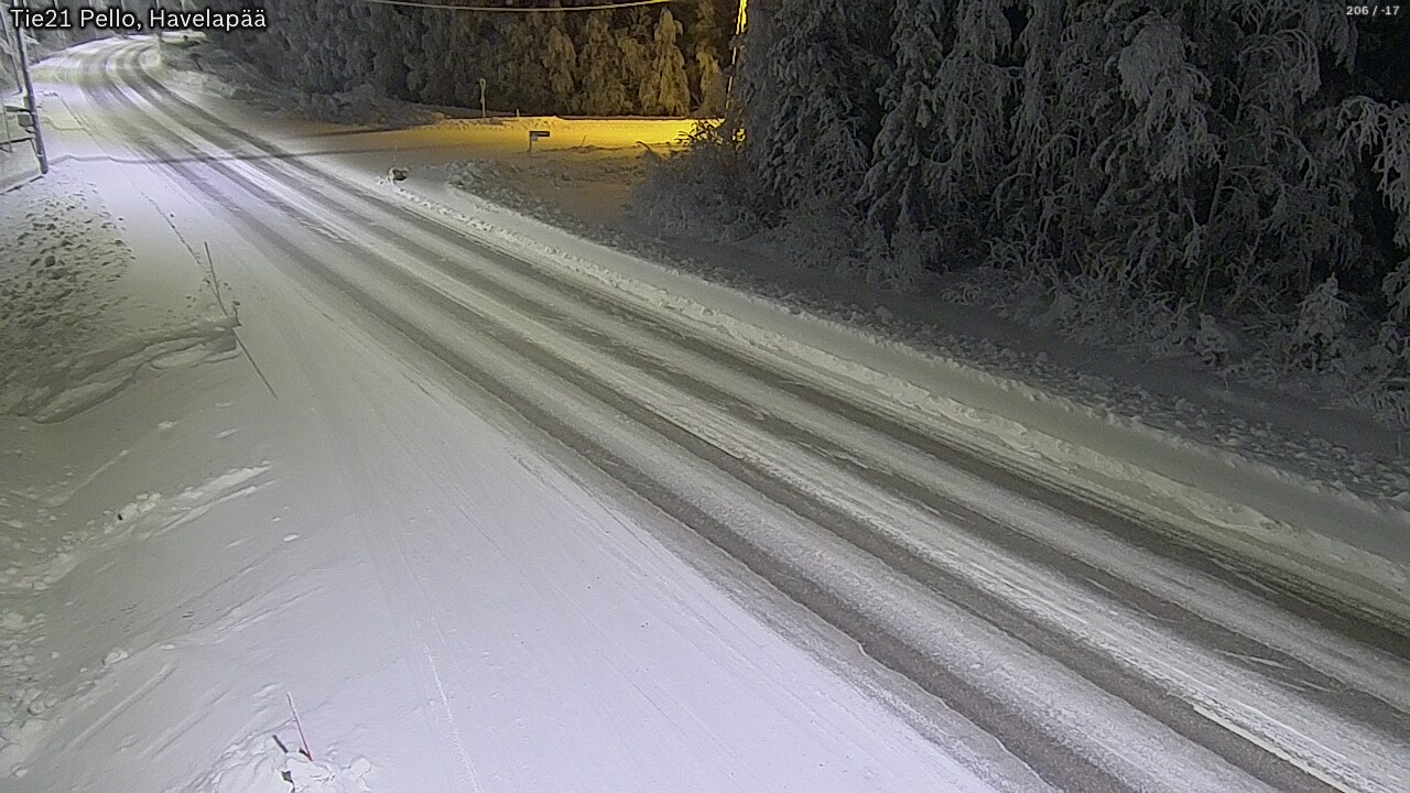 Kelikamerat Kuva Tie 21 Pello, Havelanpää, Pello, Lappi