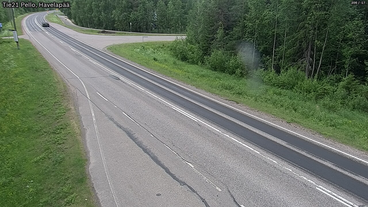 Weather Camera Image Väg 21 Pello, Havelanpää, Pello, Lappi