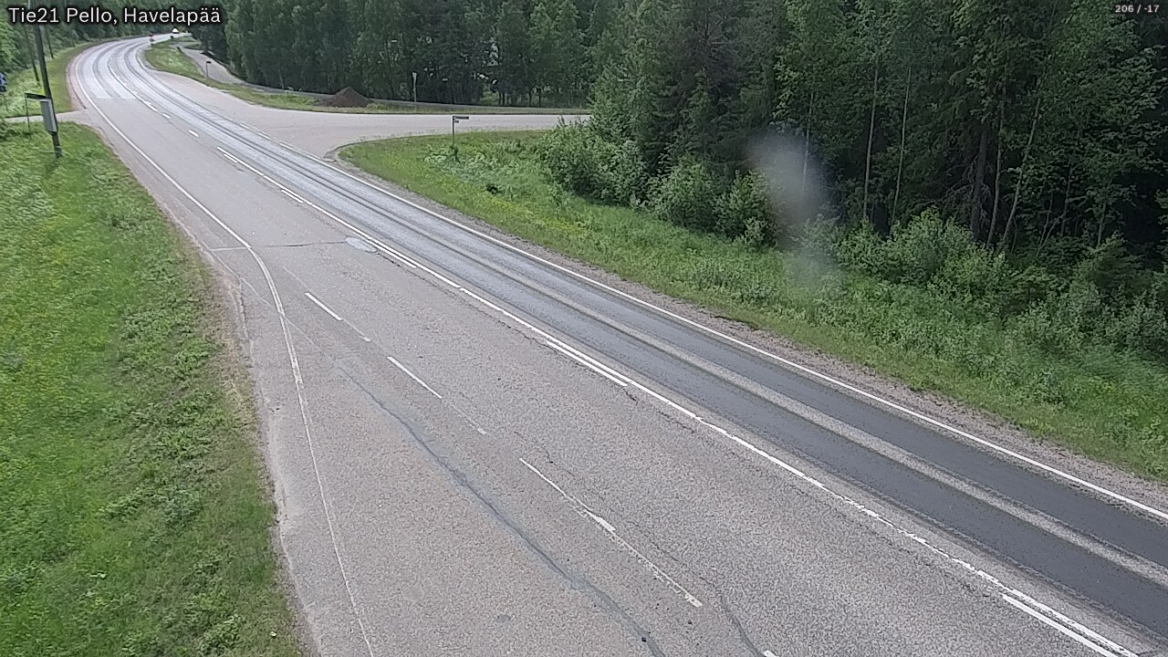 Weather Camera Image Väg 21 Pello, Havelanpää, Pello, Lappi
