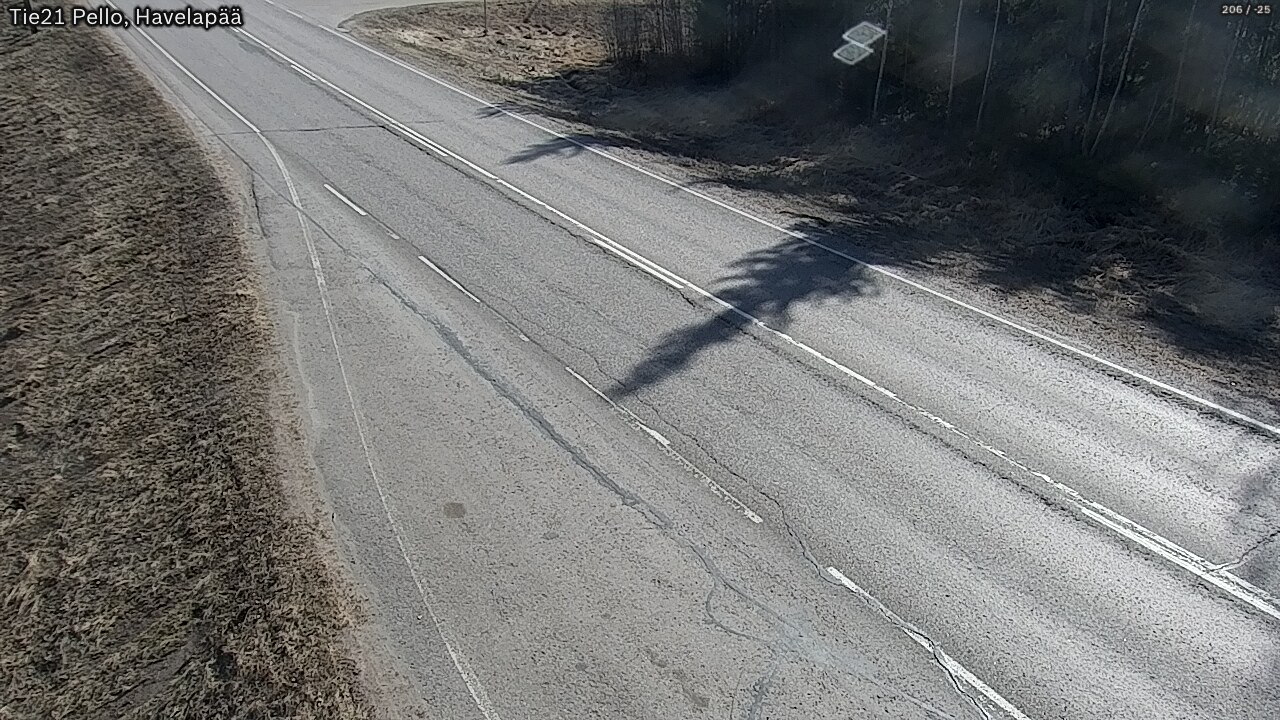 Weather Camera Image Väg 21 Pello, Havelanpää, Pello, Lappi