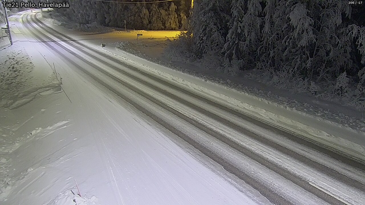 Kelikamerat Kuva Tie 21 Pello, Havelanpää, Pello, Lappi