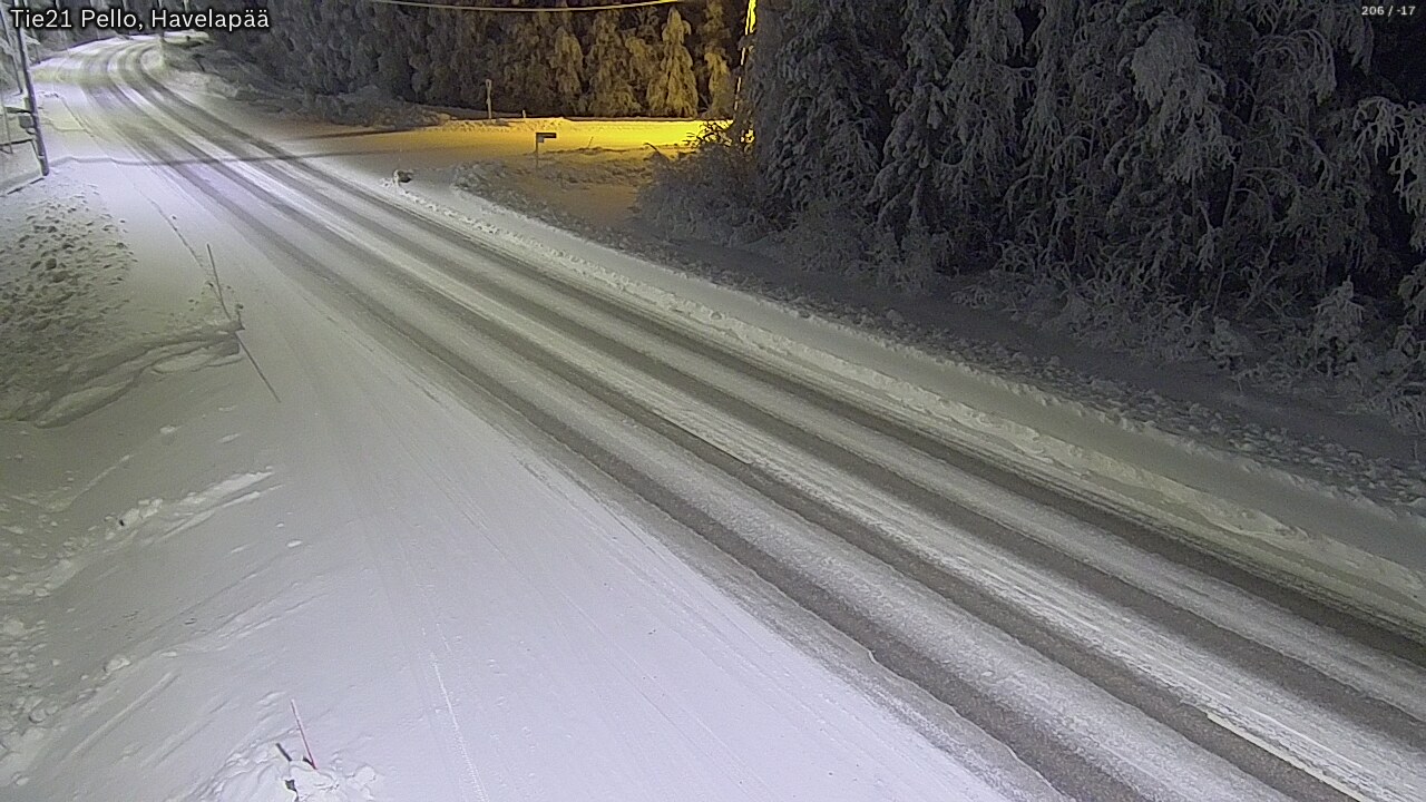 Kelikamerat Kuva Tie 21 Pello, Havelanpää, Pello, Lappi
