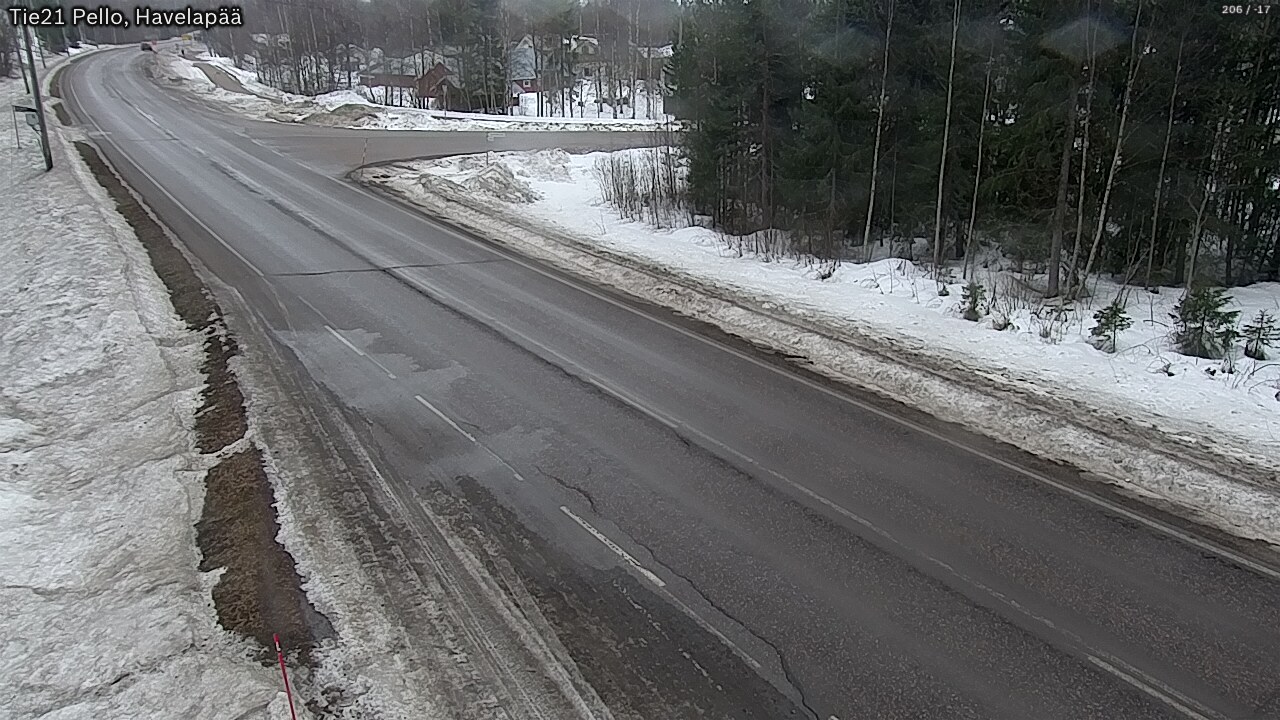 Weather Camera Image Road 21 Pello, Havelanpää, Pello, Lappi