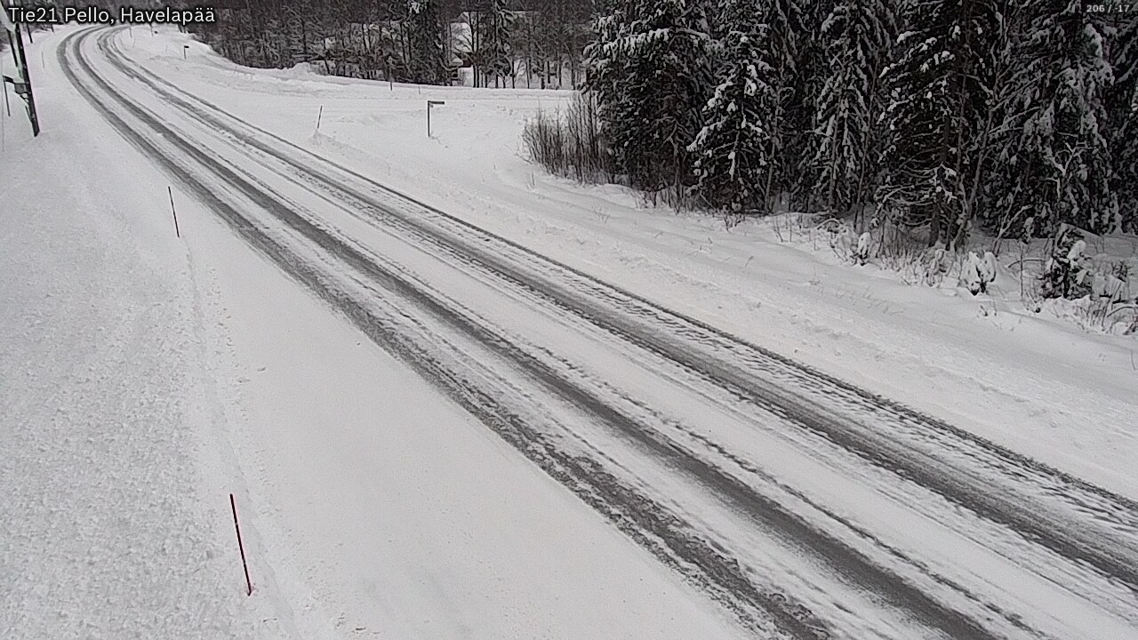 Kelikamerat Kuva Tie 21 Pello, Havelanpää, Pello, Lappi