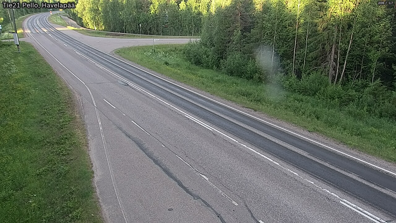 Weather Camera Image Väg 21 Pello, Havelanpää, Pello, Lappi