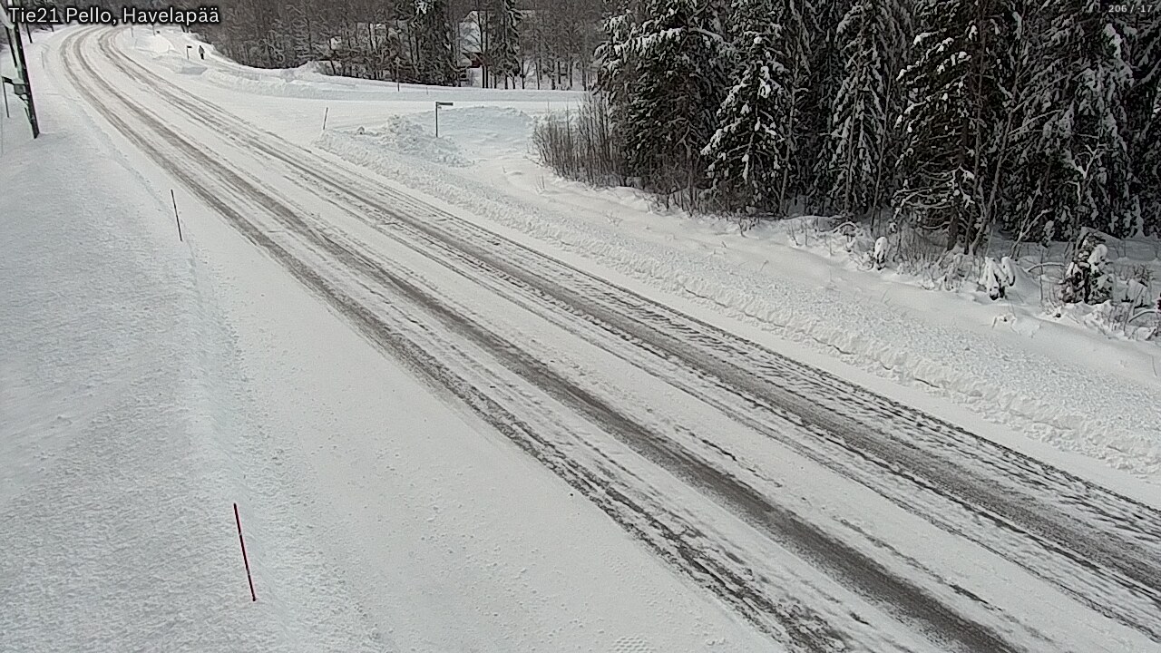 Weather Camera Image Road 21 Pello, Havelanpää, Pello, Lappi