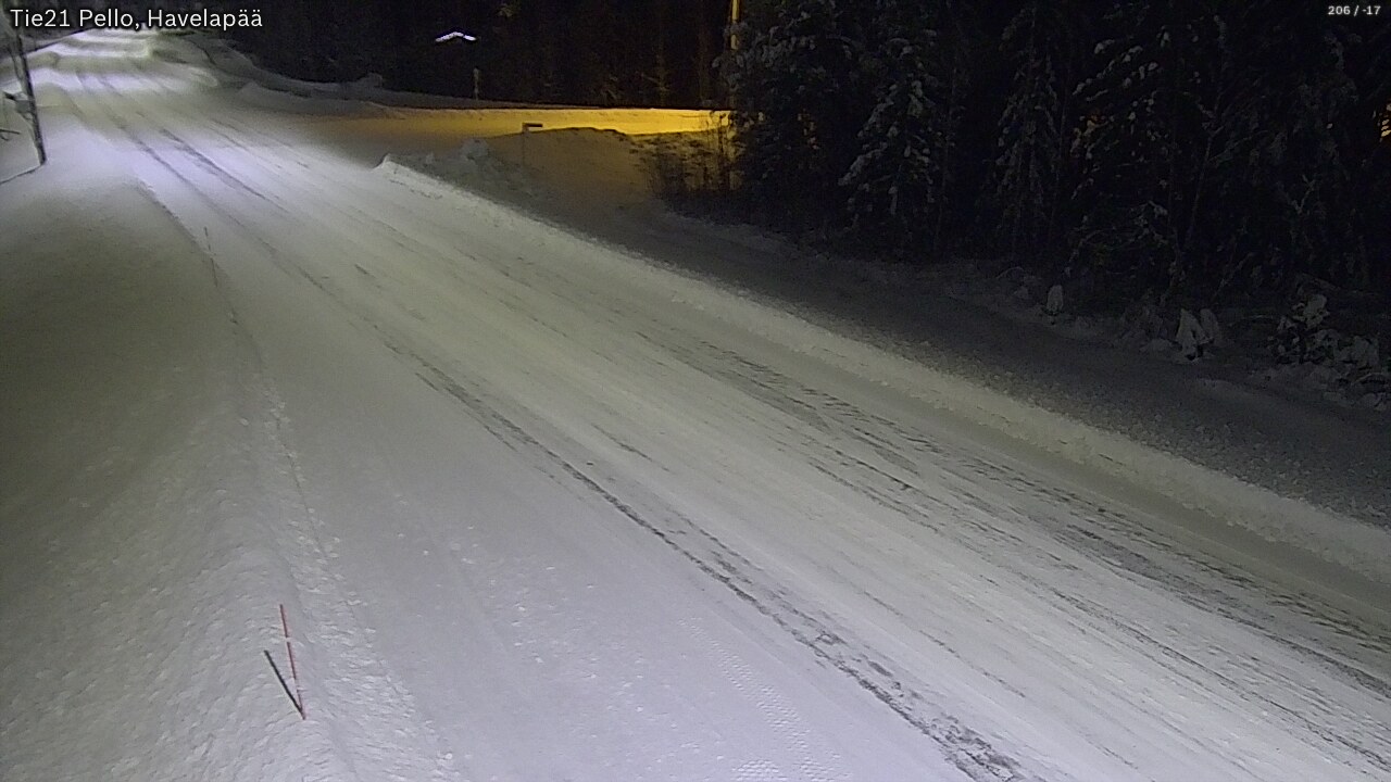 Weather Camera Image Road 21 Pello, Havelanpää, Pello, Lappi