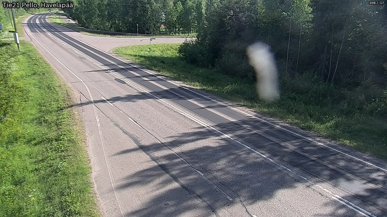 Weather Camera Image Väg 21 Pello, Havelanpää, Pello, Lappi