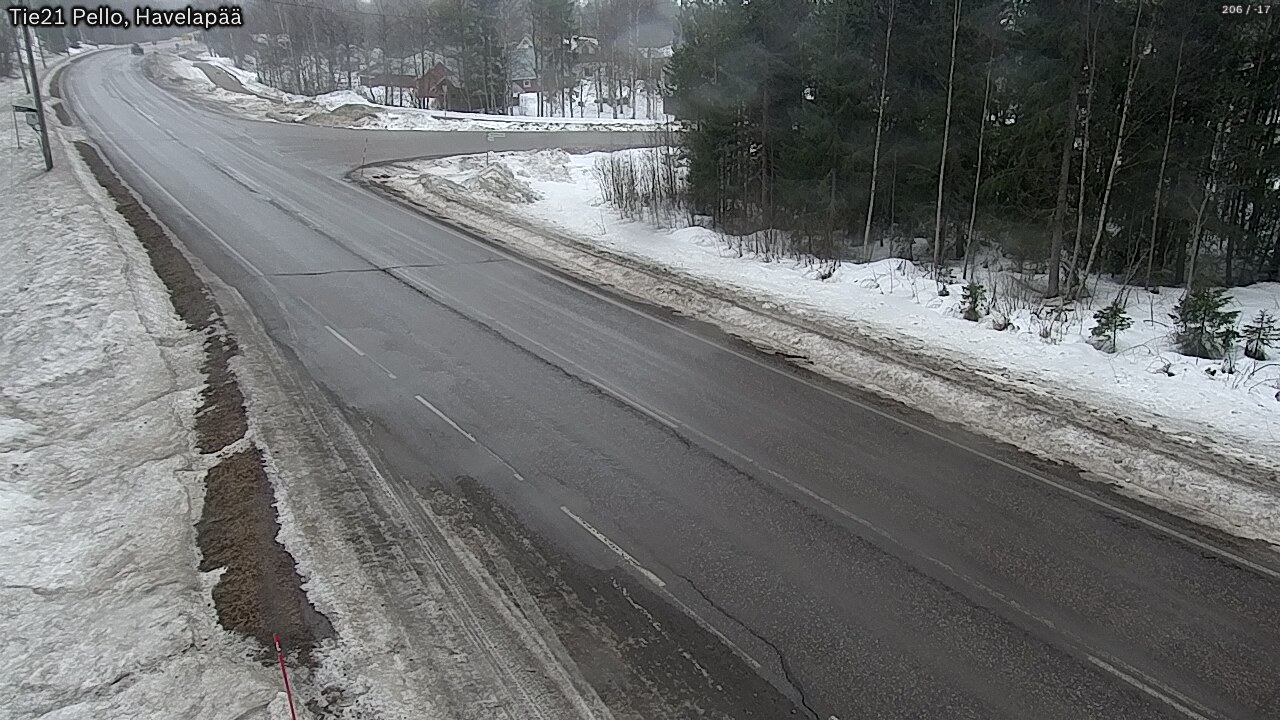 Weather Camera Image Road 21 Pello, Havelanpää, Pello, Lappi