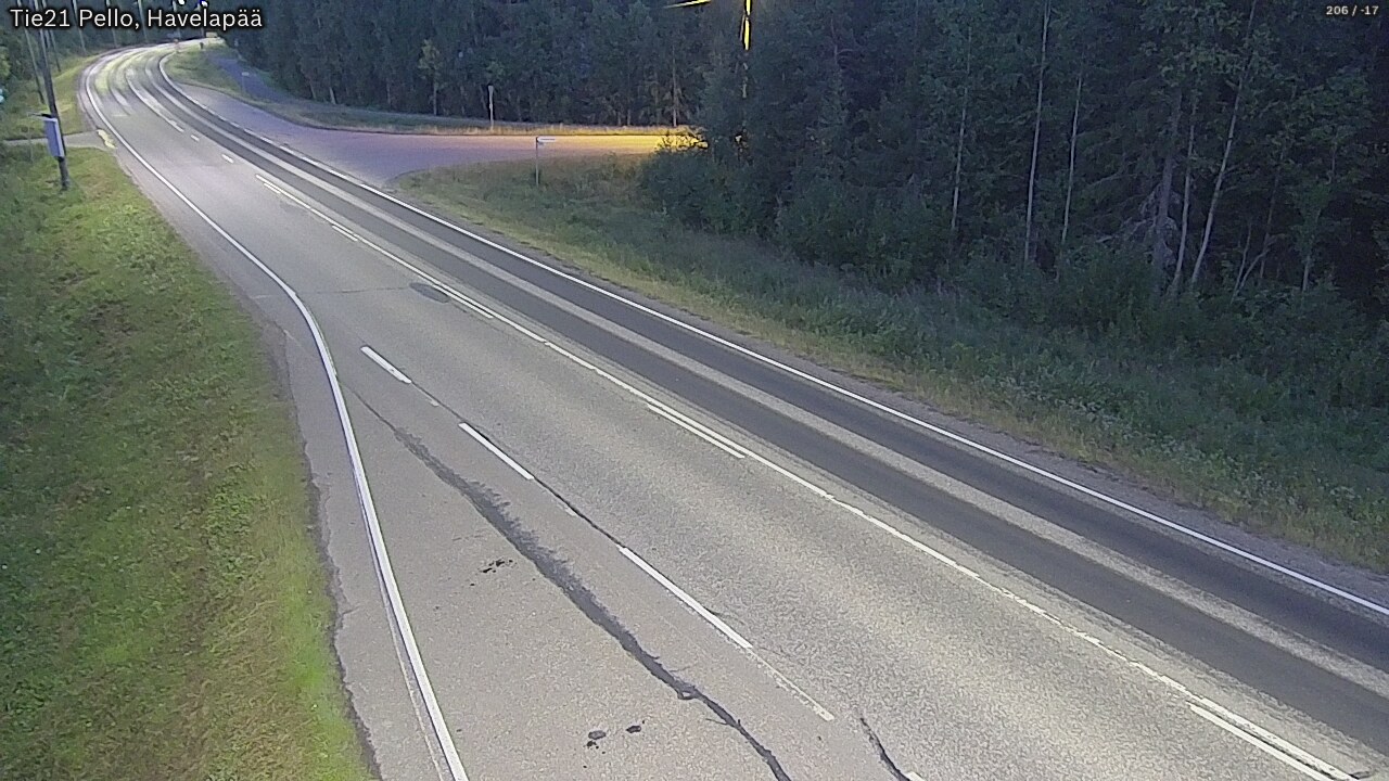 Kelikamerat Kuva Tie 21 Pello, Havelanpää, Pello, Lappi