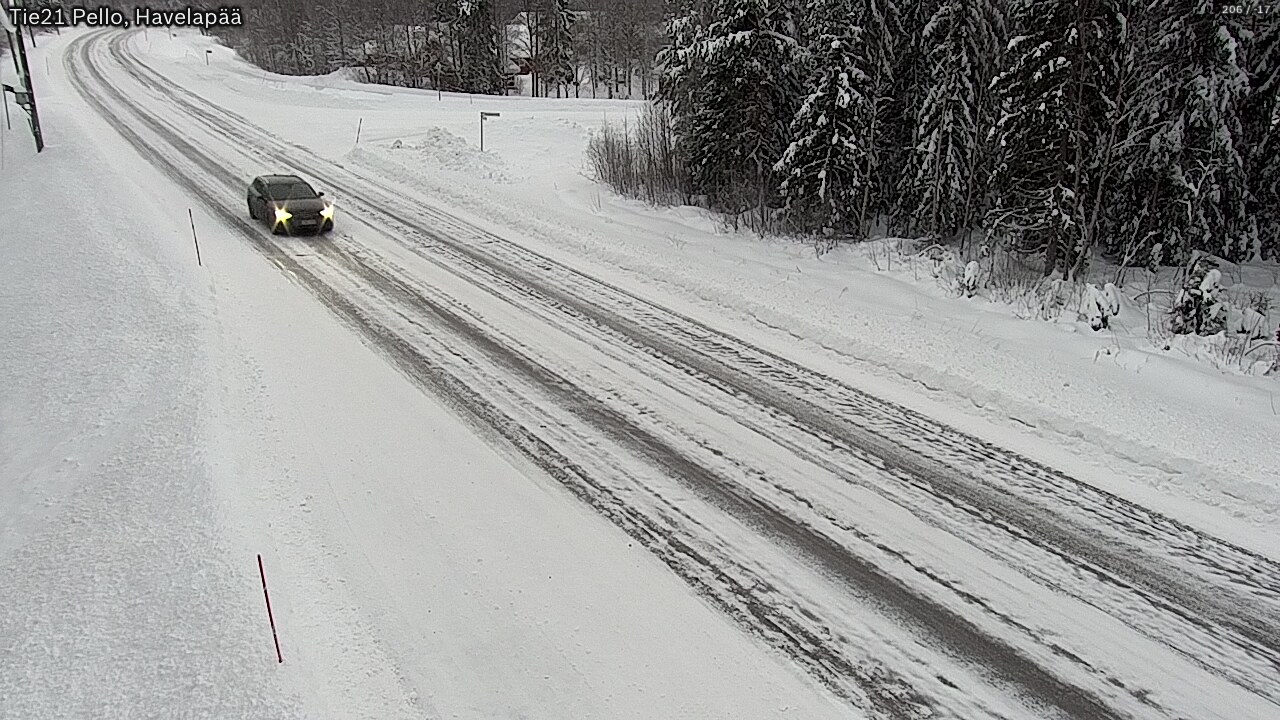Weather Camera Image Road 21 Pello, Havelanpää, Pello, Lappi