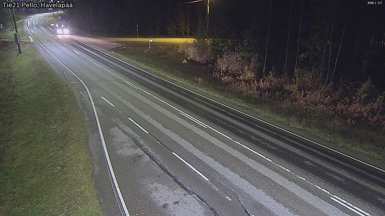 Kelikamerat Kuva Tie 21 Pello, Havelanpää, Pello, Lappi