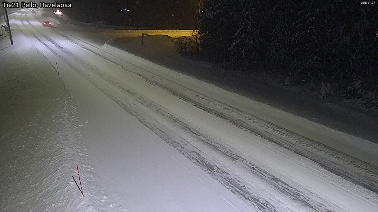 Kelikamerat Kuva Tie 21 Pello, Havelanpää, Pello, Lappi