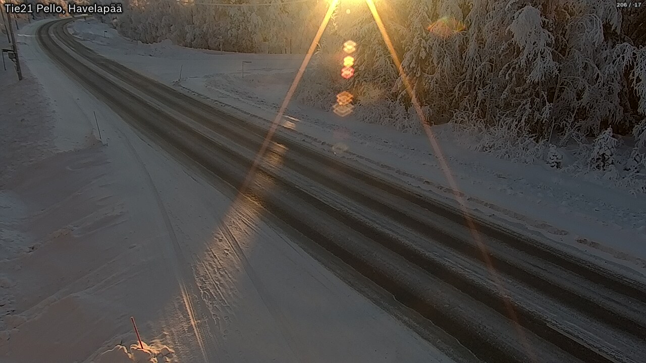 Kelikamerat Kuva Tie 21 Pello, Havelanpää, Pello, Lappi