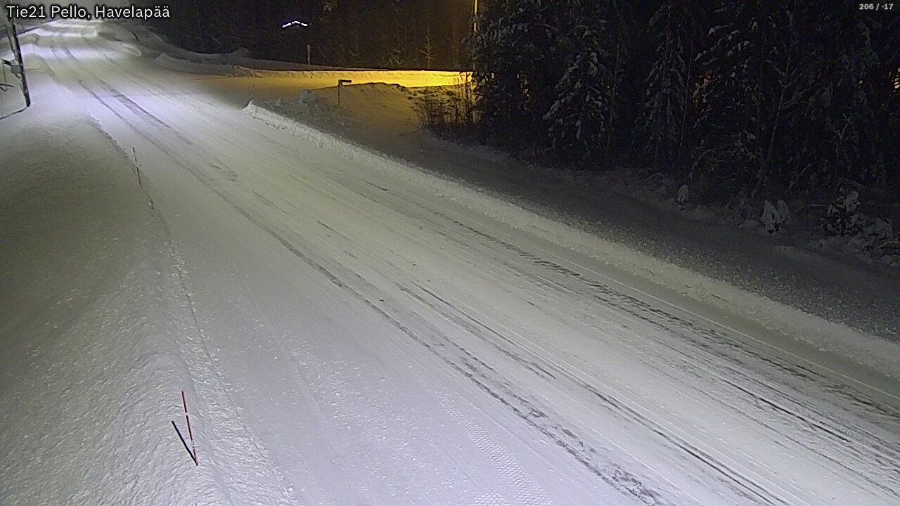 Weather Camera Image Road 21 Pello, Havelanpää, Pello, Lappi