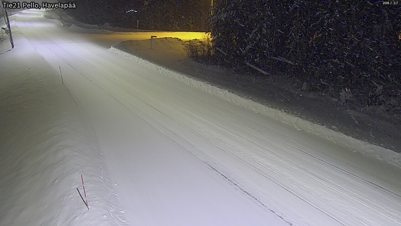 Kelikamerat Kuva Tie 21 Pello, Havelanpää, Pello, Lappi