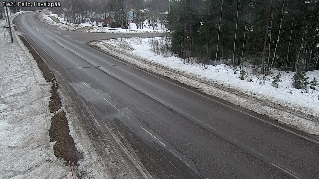 Weather Camera Image Road 21 Pello, Havelanpää, Pello, Lappi