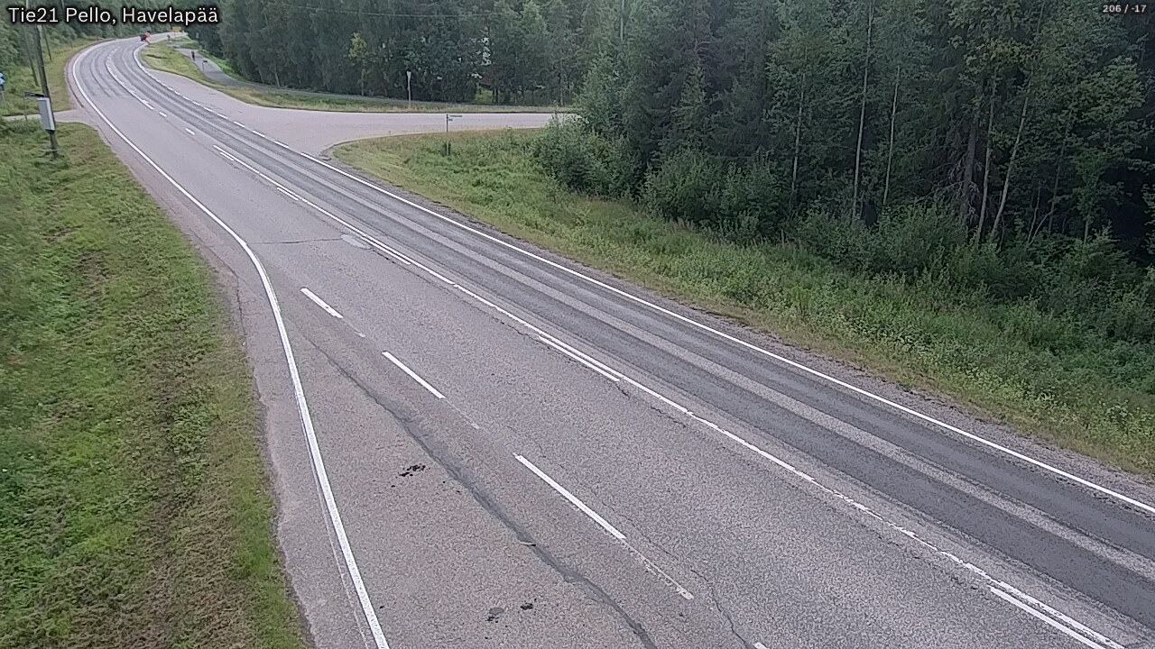 Kelikamerat Kuva Tie 21 Pello, Havelanpää, Pello, Lappi