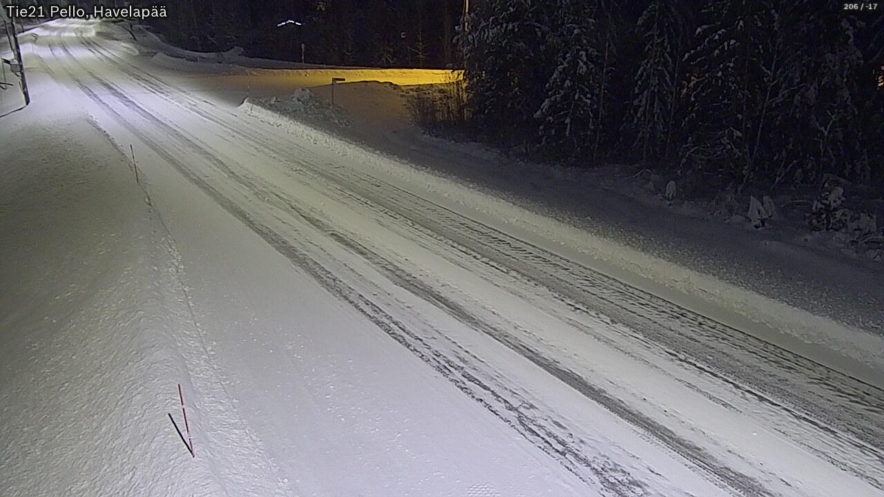 Weather Camera Image Road 21 Pello, Havelanpää, Pello, Lappi