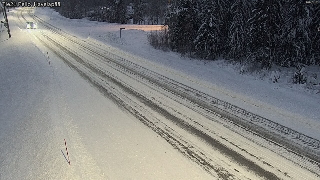 Weather Camera Image Road 21 Pello, Havelanpää, Pello, Lappi