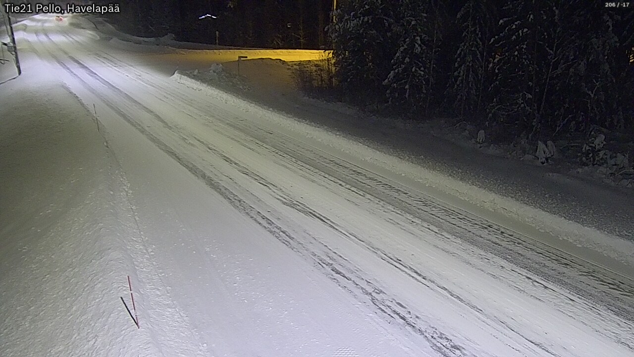 Weather Camera Image Road 21 Pello, Havelanpää, Pello, Lappi
