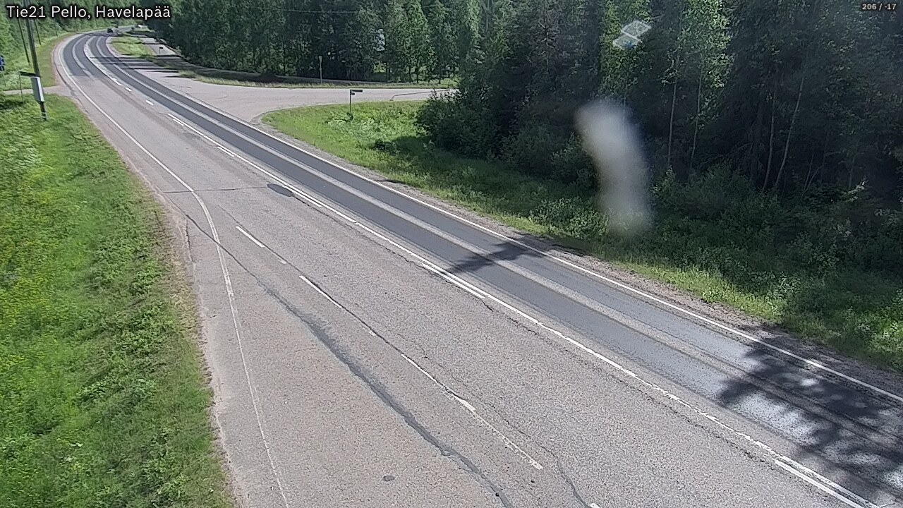 Weather Camera Image Väg 21 Pello, Havelanpää, Pello, Lappi