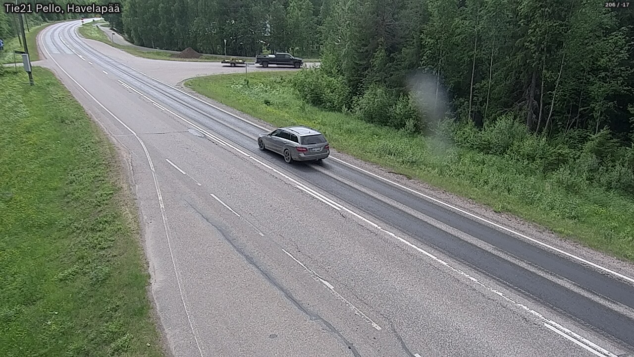 Weather Camera Image Väg 21 Pello, Havelanpää, Pello, Lappi