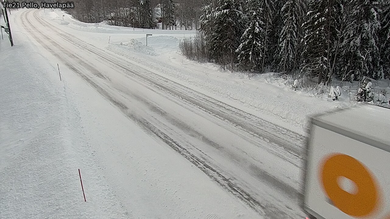 Weather Camera Image Road 21 Pello, Havelanpää, Pello, Lappi