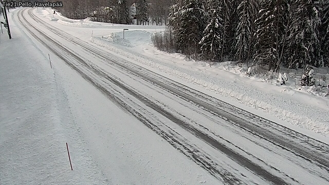 Weather Camera Image Road 21 Pello, Havelanpää, Pello, Lappi