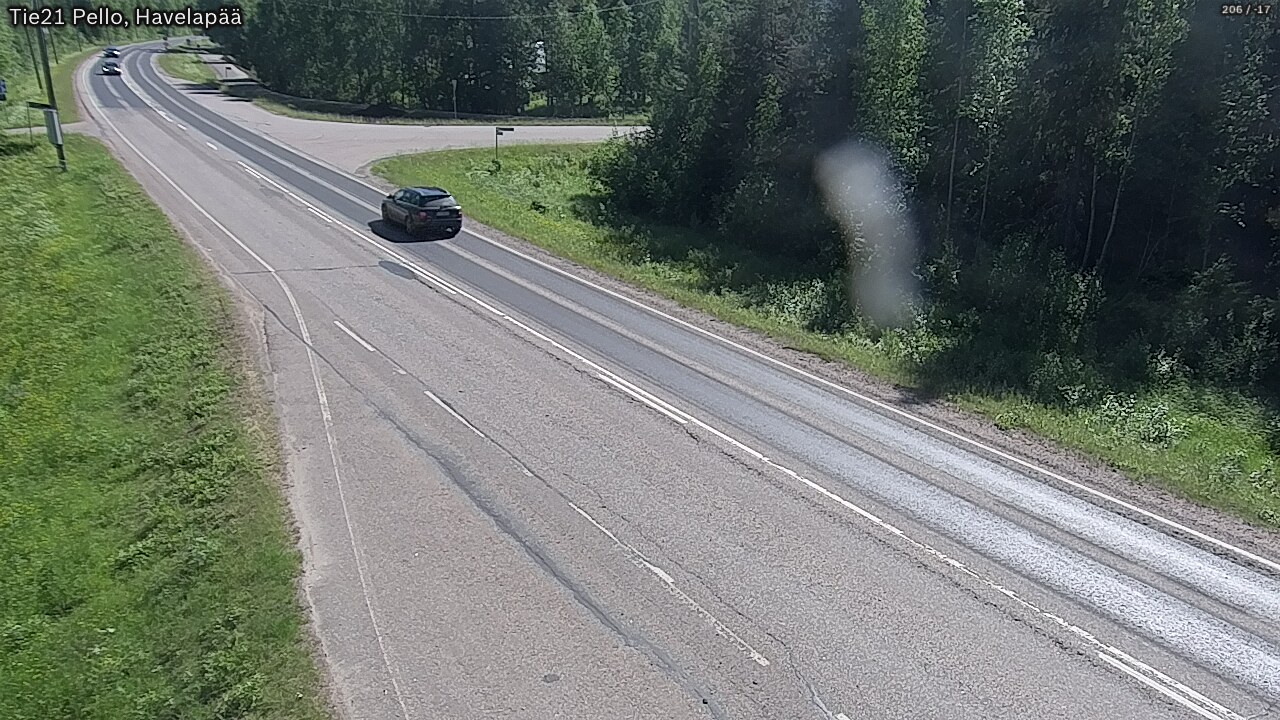 Weather Camera Image Väg 21 Pello, Havelanpää, Pello, Lappi