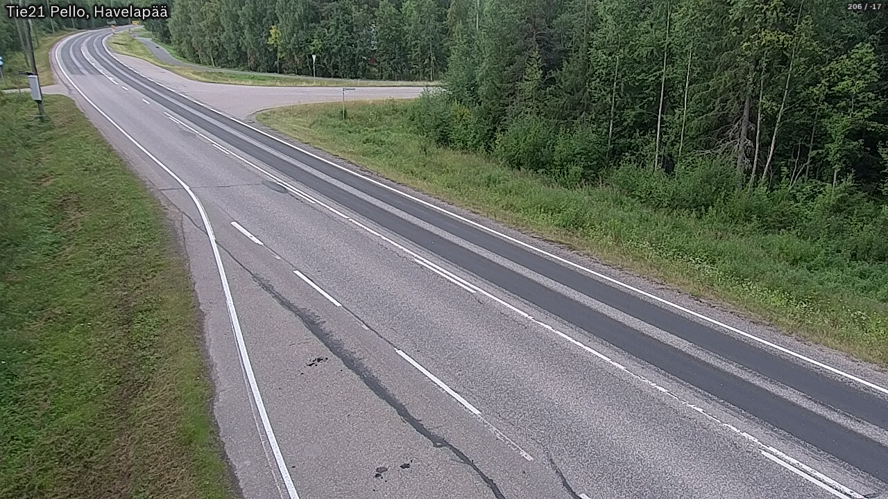 Weather Camera Image Road 21 Pello, Havelanpää, Pello, Lappi