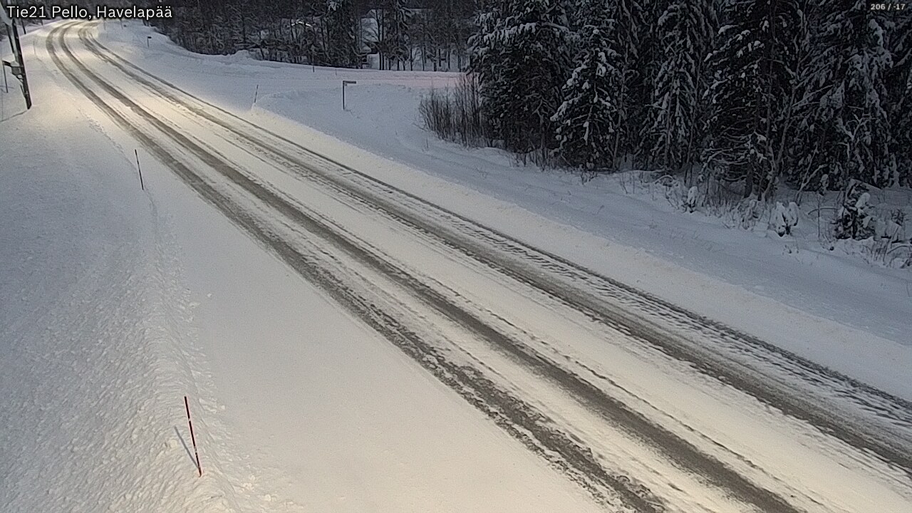 Kelikamerat Kuva Tie 21 Pello, Havelanpää, Pello, Lappi