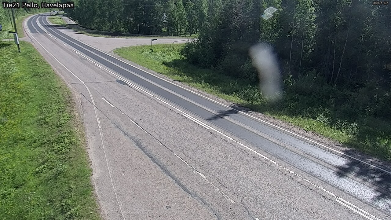 Weather Camera Image Väg 21 Pello, Havelanpää, Pello, Lappi