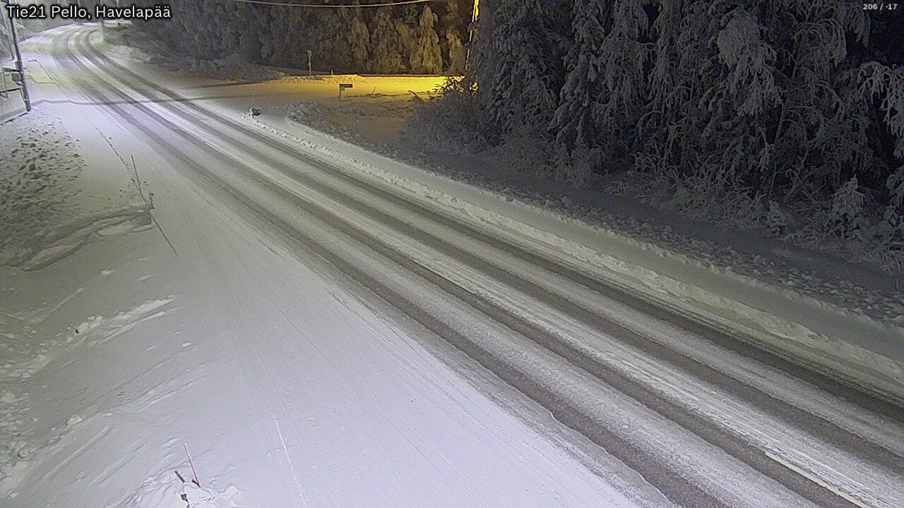 Kelikamerat Kuva Tie 21 Pello, Havelanpää, Pello, Lappi