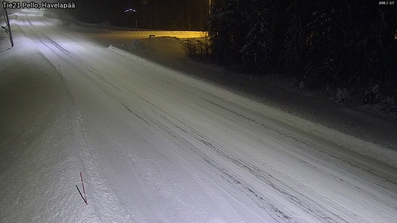 Weather Camera Image Road 21 Pello, Havelanpää, Pello, Lappi